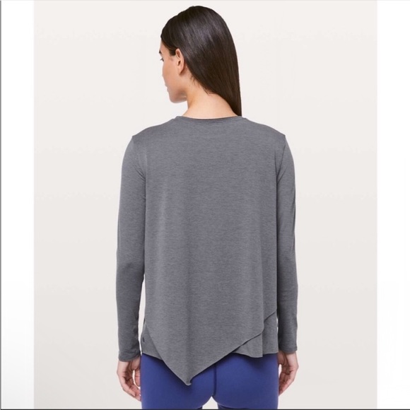 Lululemon Sweetest Day Long Sleeve *Tencel Heathered Titanium - Picture 12 of 15